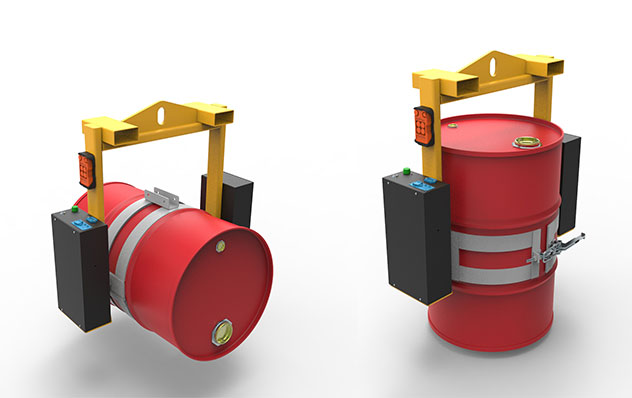 MAC-LRE series overhead drum rotator